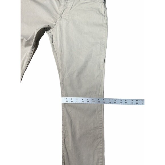 Hart Schaffner Marx Men’s Luxury Performance  Pants Chino Khaki 34x30 Soft - Picture 9 of 13